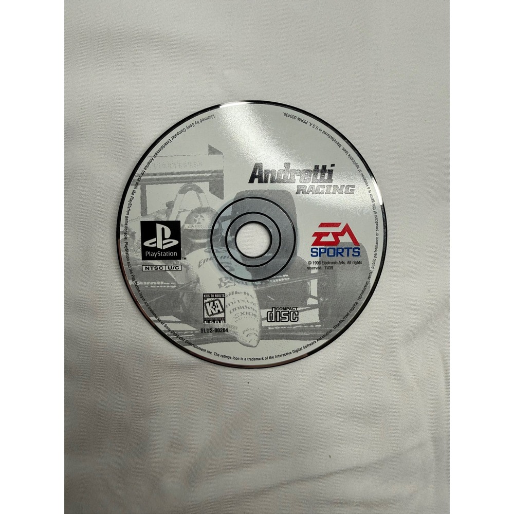 Andretti Racing Sony PlayStation 1 PS1 EA Sports